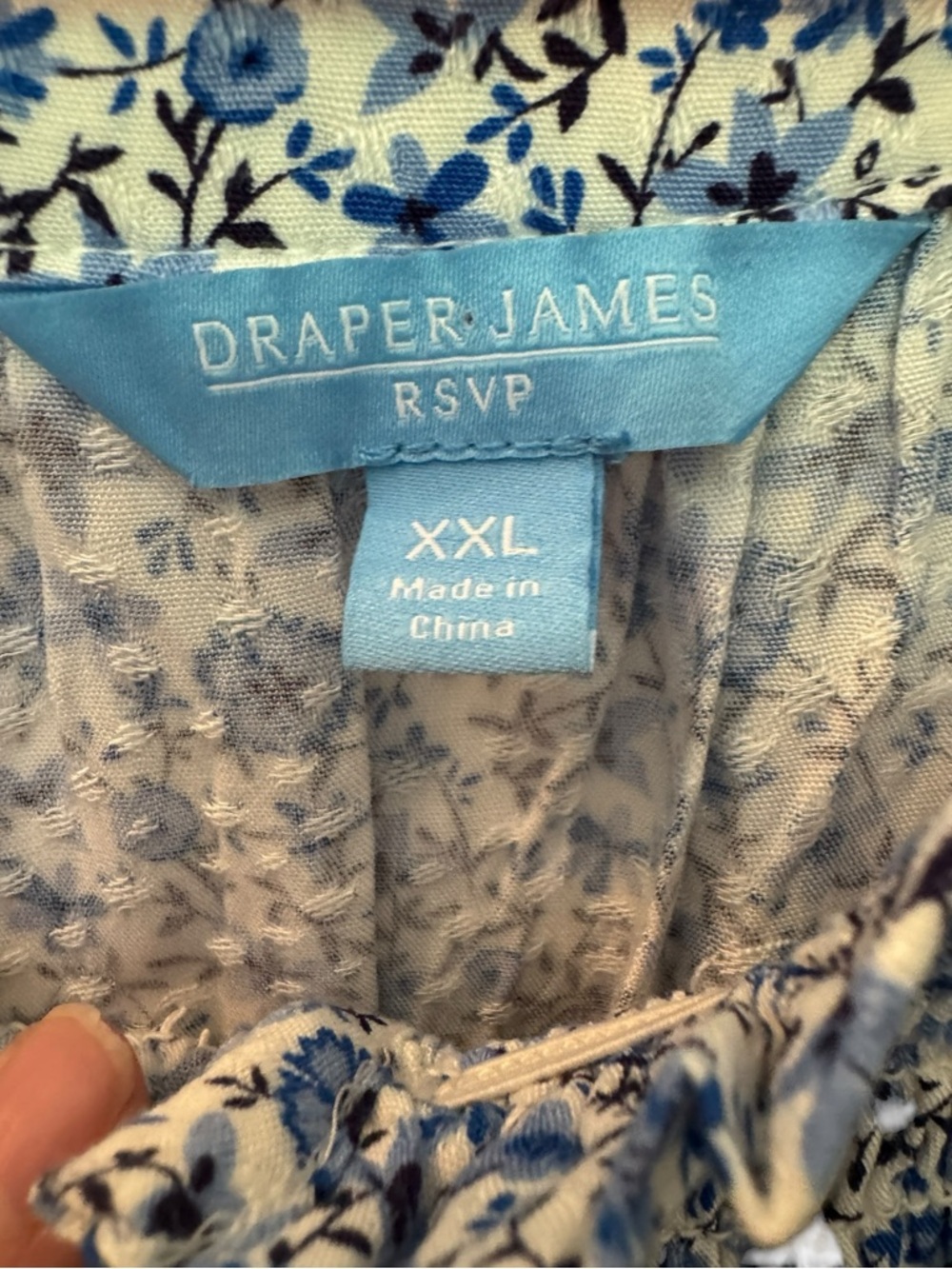 Draper James Short Sleeve Flutter Floral Top Size XXL - Picture 5 of 8